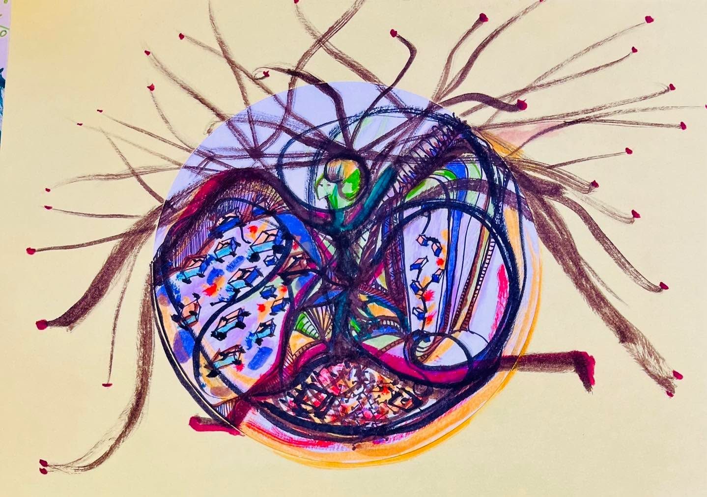 Drawing No. 1,296, 'You didn't want to get in Bertram's way when he was late for work.', posted FEB 6, 2023