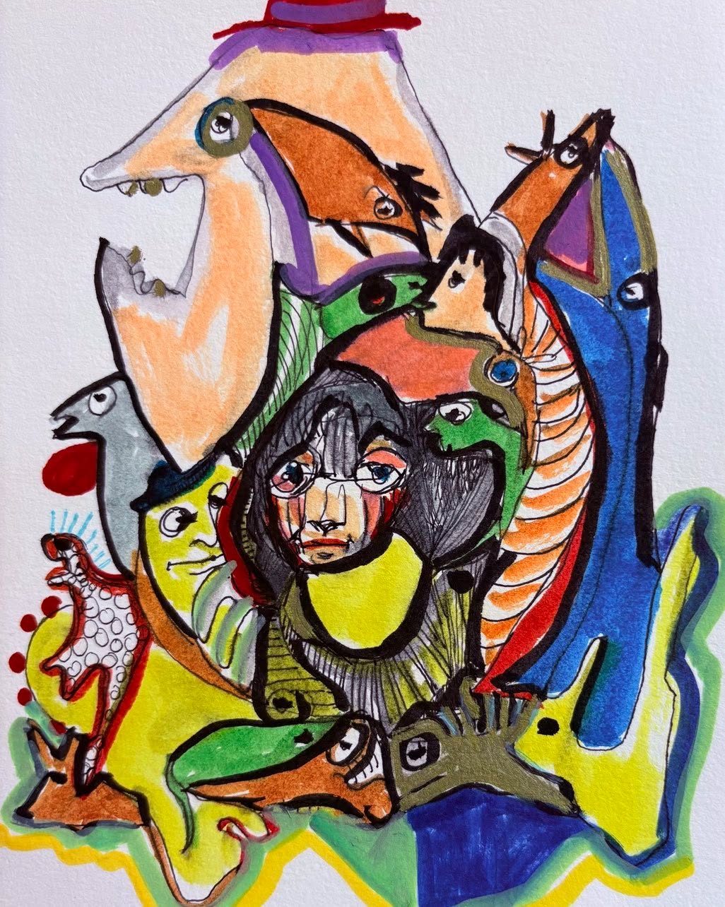 Drawing No. 2,484, 'Lilly had to wait longer than usual for her morning latte.', posted MAR 2, 2026