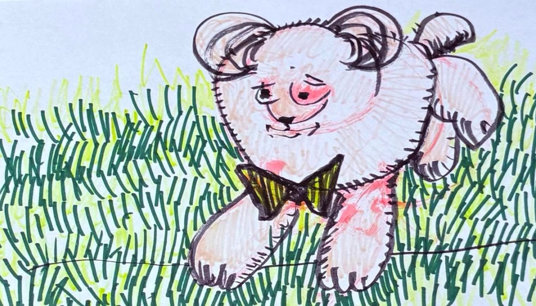Drawing No. 2,514, 'When Geoff wanted to hide his identity, he wore his butterfly costume.', posted MAR 24, 2026