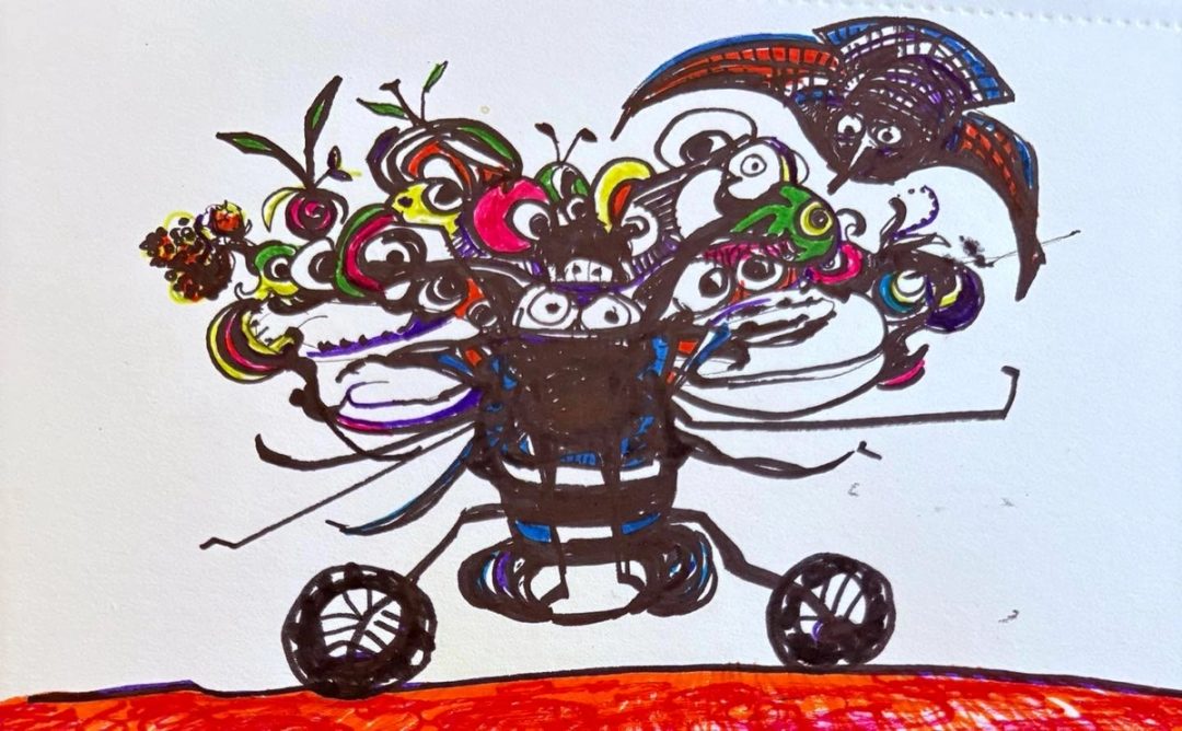 Drawing No. 2,574, 'Legendre's shopping cart was all hyper-allergenic.', posted MAY 14, 2026