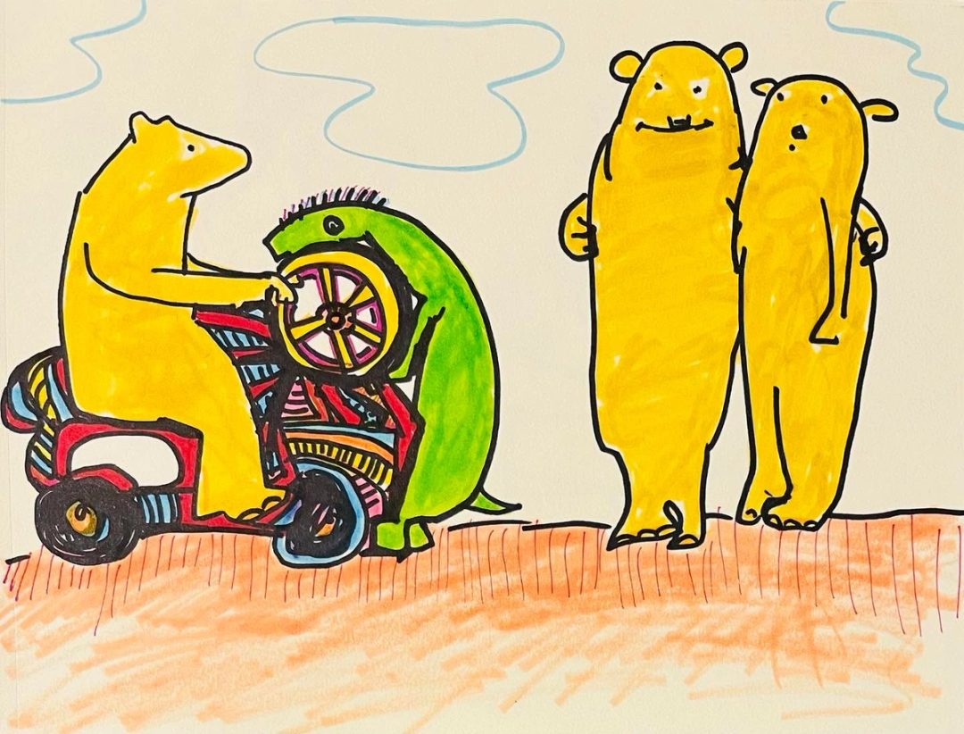 Drawing No. 1,368, 'A riding lawn mower was not the open two-seater Scott had been hinting about.', posted APR 20, 2023