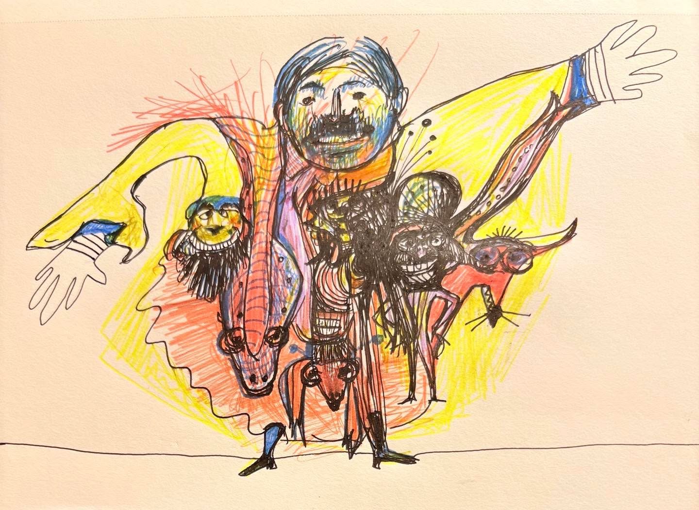 Drawing No. 2,723, 'Gareth and his office staff were totally in synch.', posted SEP 21, 2026