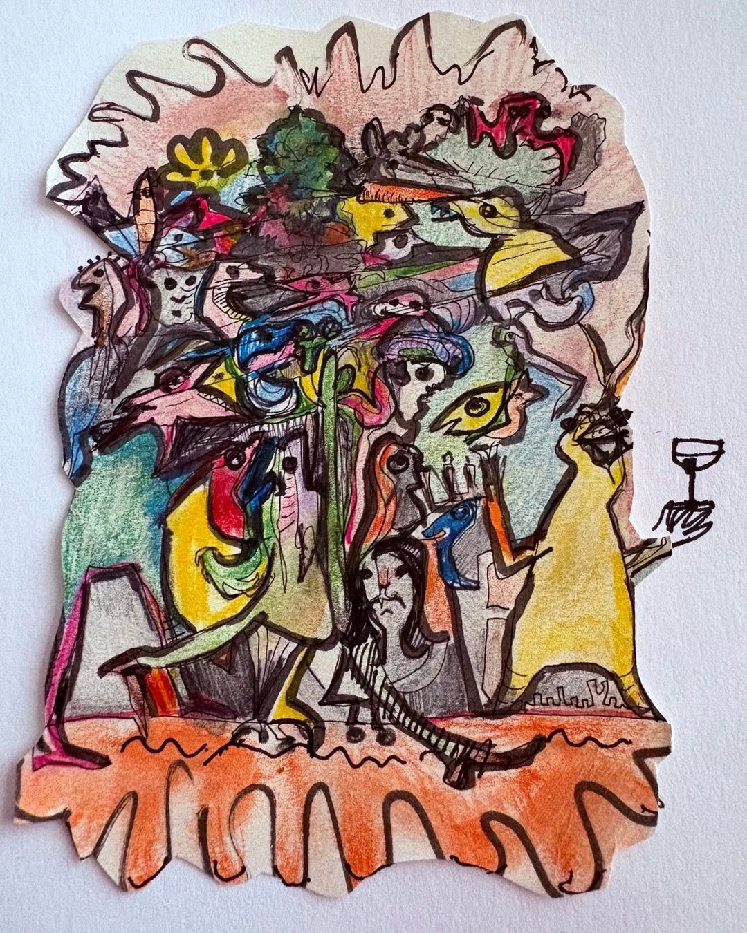 Drawing No. 2,585, 'The seniors at Pickled Onion College were bonded for life.', posted MAY 23, 2026