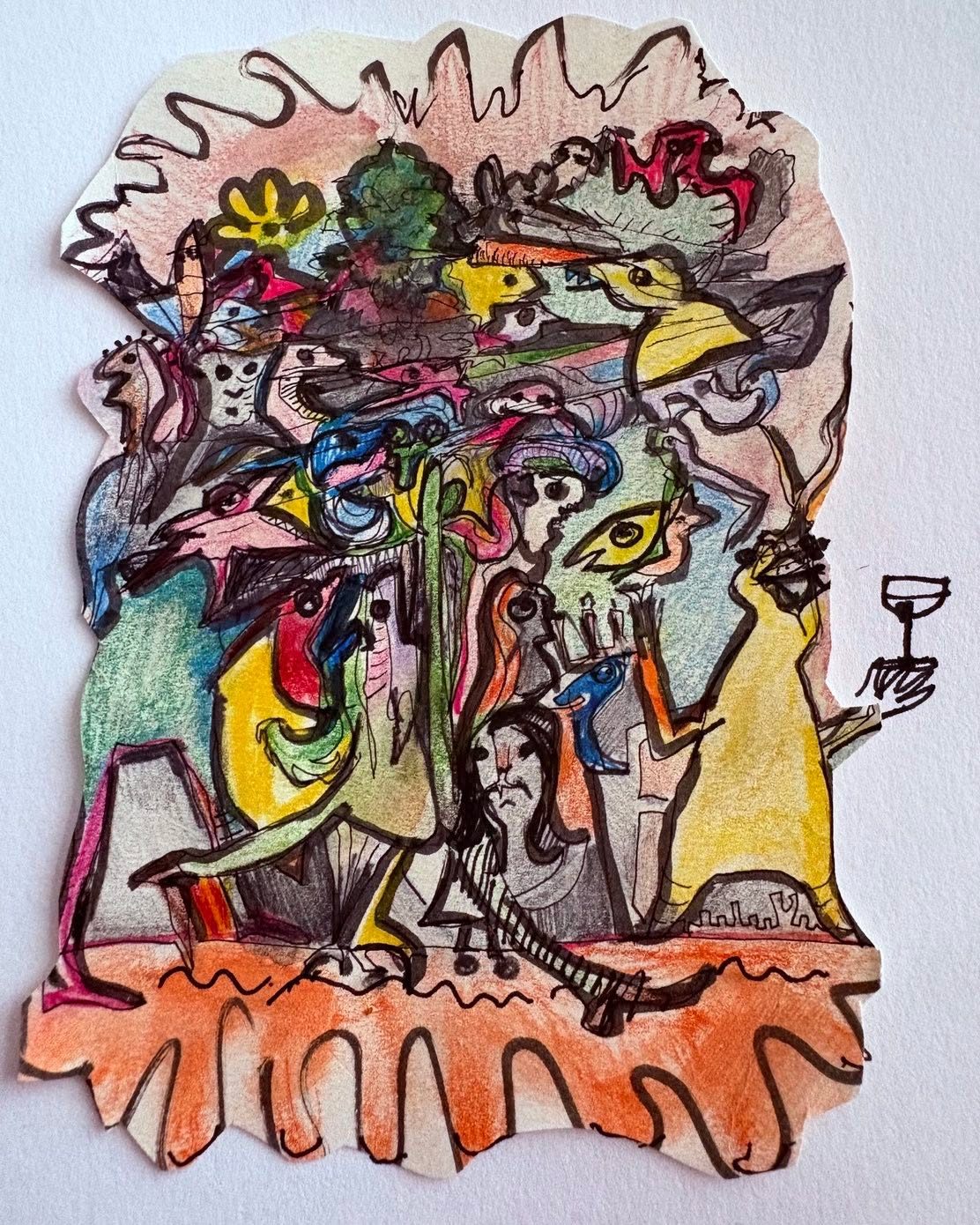 Drawing No. 2,585, 'The seniors at Pickled Onion College were bonded for life.', posted MAY 23, 2026