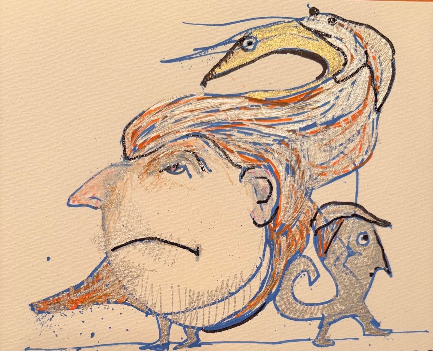 Drawing No. 2,467, 'PJ's quartet decided it was time to go their separate ways.', posted FEB 16, 2026