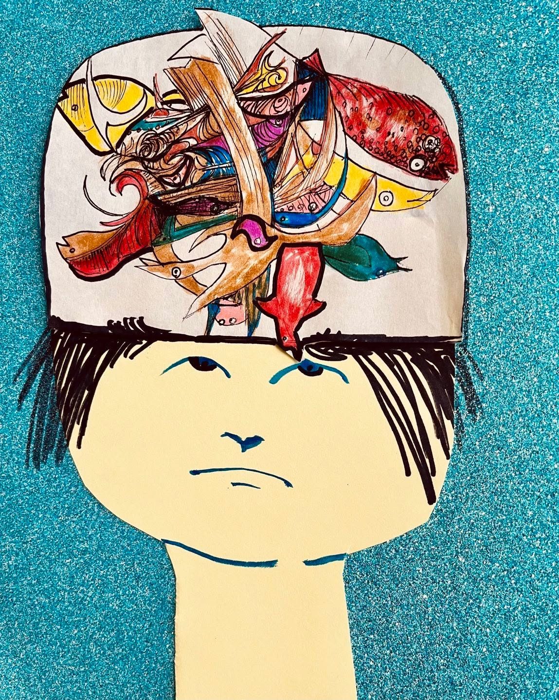 Drawing No. 1,657, 'Charlie could keep his mother's whole shopping list in his head.', posted JAN 20, 2024