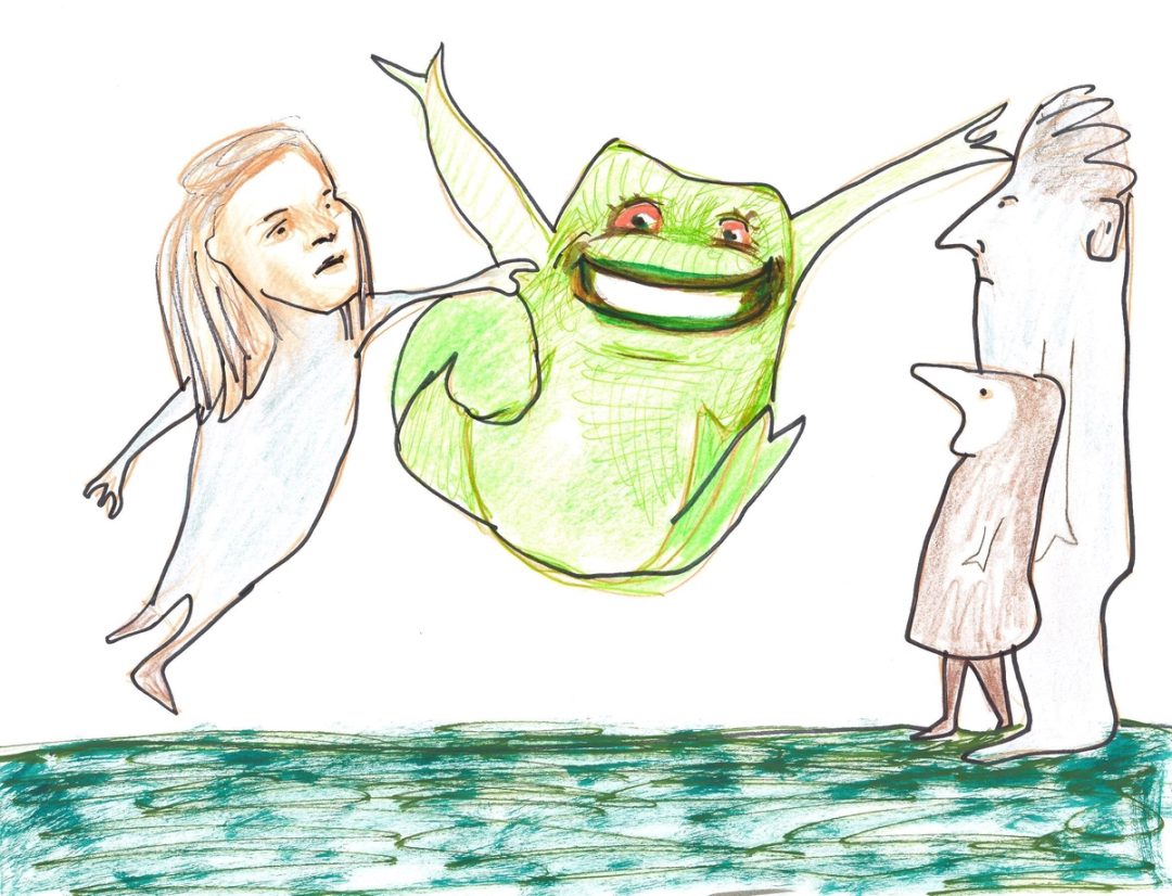 Drawing No. 1,045, 'Happy Froggy', posted JUN 6, 2022