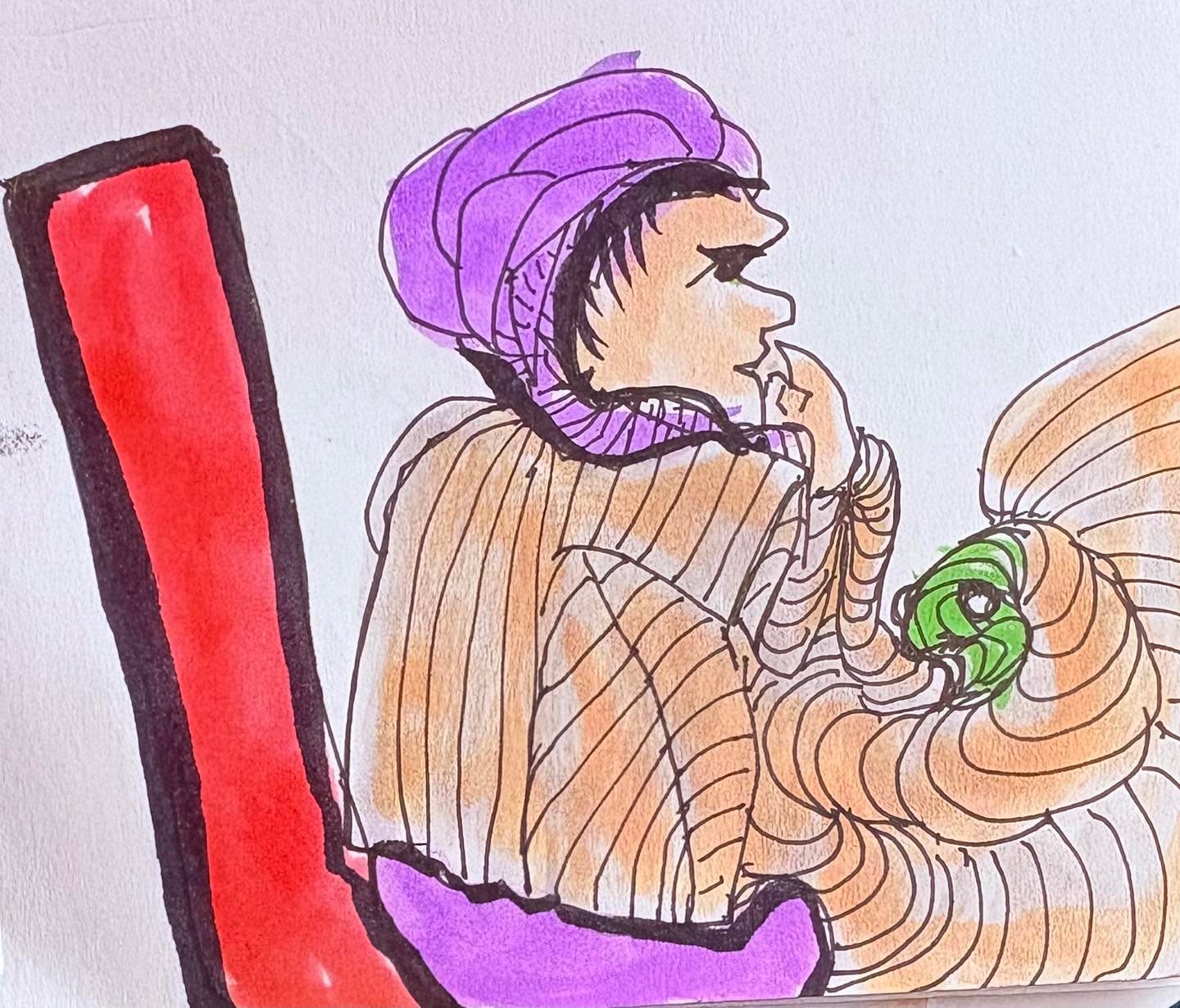 Drawing No. 2,549, 'Mavis hoped she'd gotten Tootsie to the vet in time.', posted APR 22, 2026