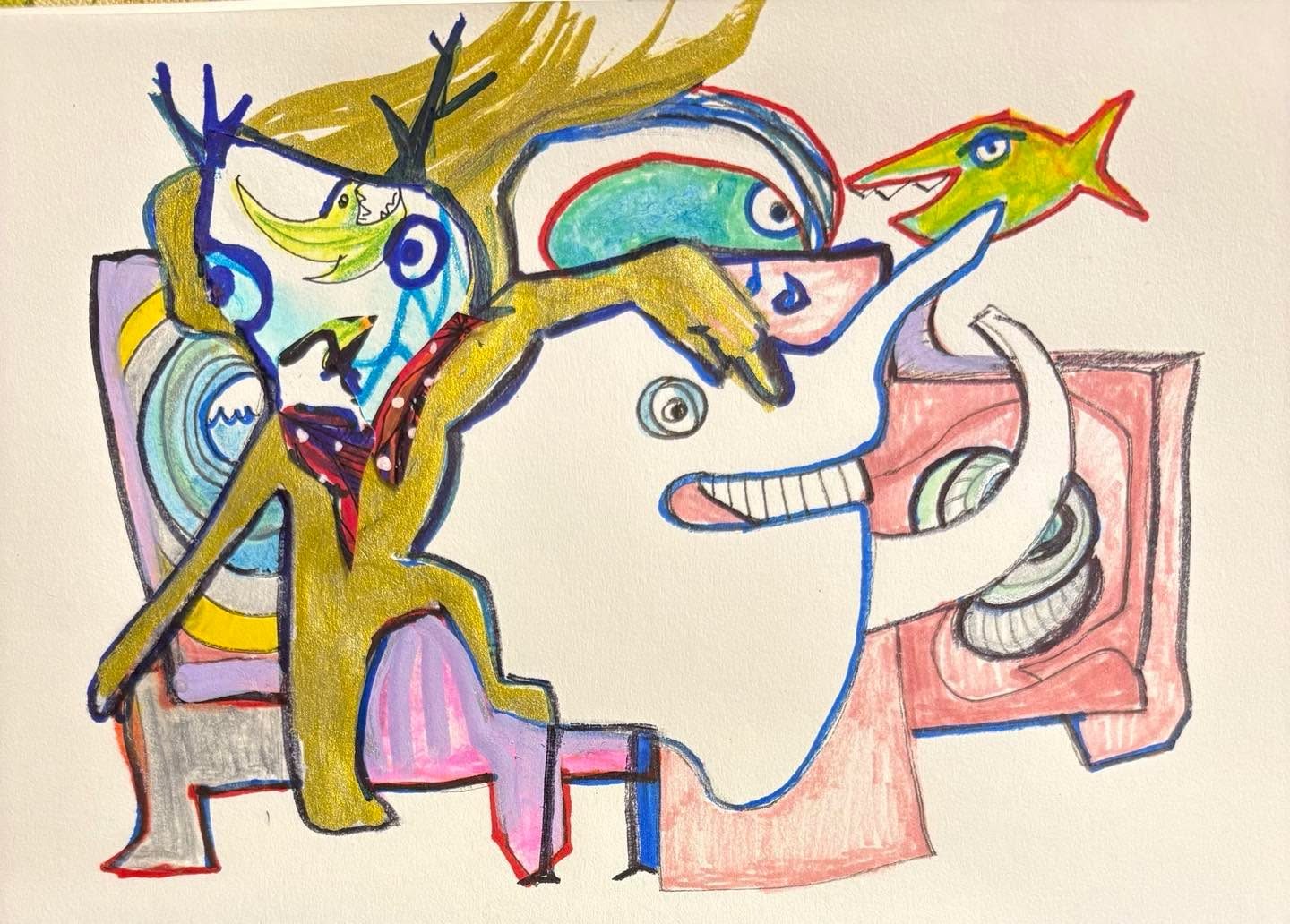 Drawing No. 2,316, 'The Met's Soap Opera Series broadcast directly to Lena's Laundromat.', posted SEP 27, 2025