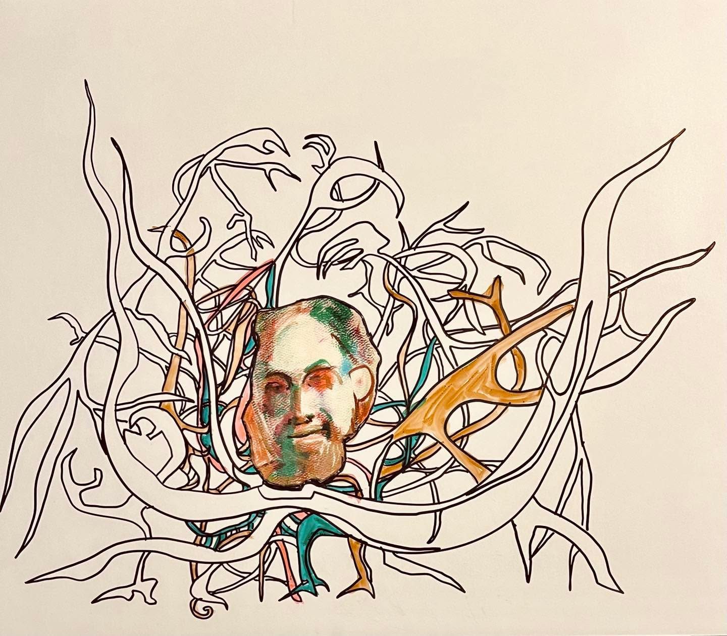 Drawing No. 1,948, 'Roy never missed a chance to show off his many neural connections.', posted OCT 19, 2024