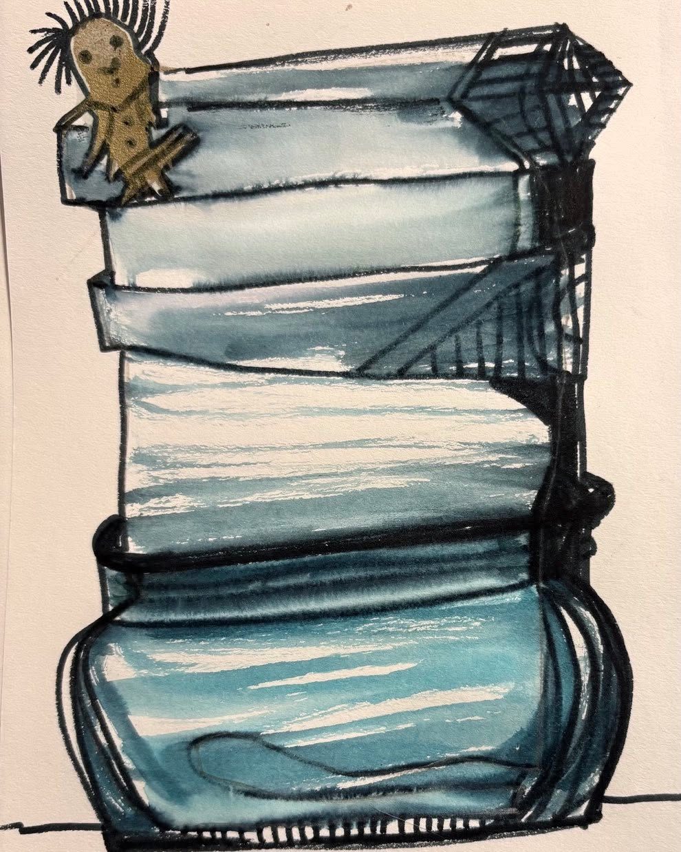 Drawing No. 2,424, 'Karen's new triplex was perfect: it had 360-degree views, and when it got dirty, it fit in the dishwasher.', posted JAN 7, 2026