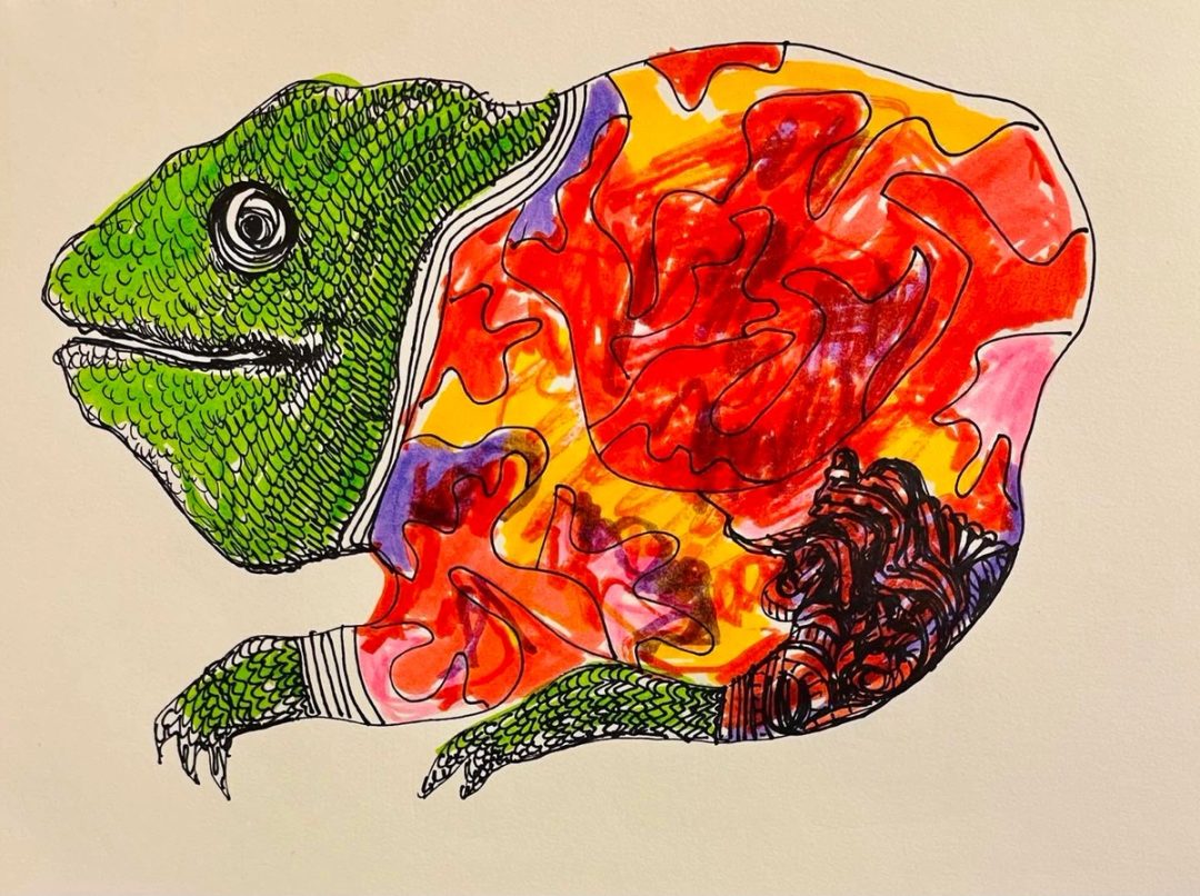 Drawing No. 1,541, 'Stimson always came home from the game with ketchup and mustard stains.', posted OCT 1, 2023