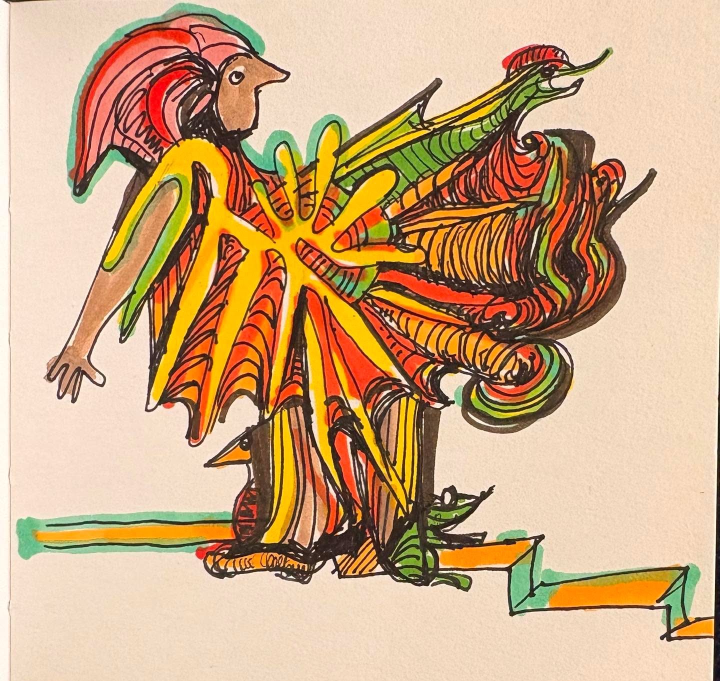 Drawing No. 2,125, 'Carlton's new job was somewhat ceremonial.', posted APR 9, 2025