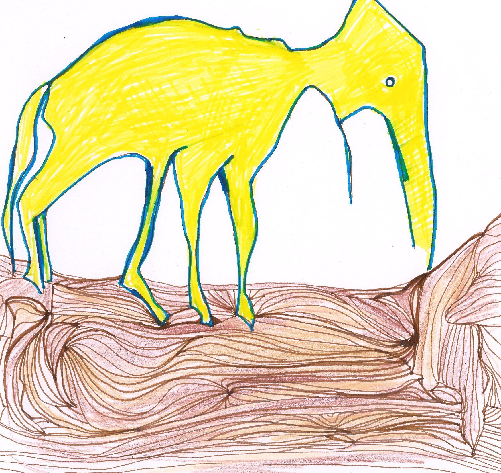 Drawing No. 1,390, 'Strolling on a Skin Cell', posted MAY 9, 2023