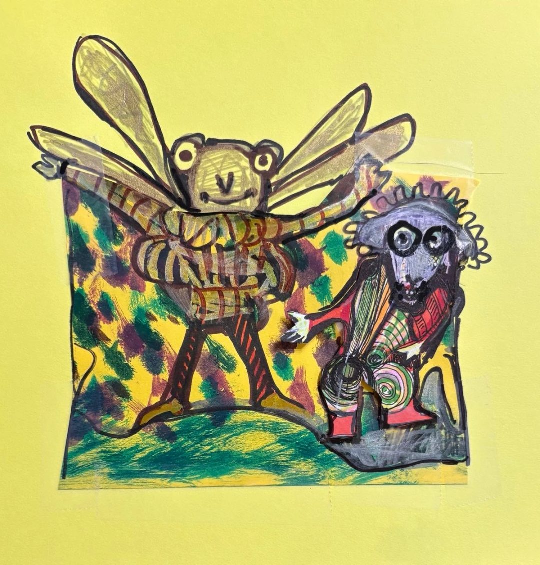 Drawing No. 2,291, 'Ms. Poole was delighted to have a bee student in her class.', posted SEP 3, 2025