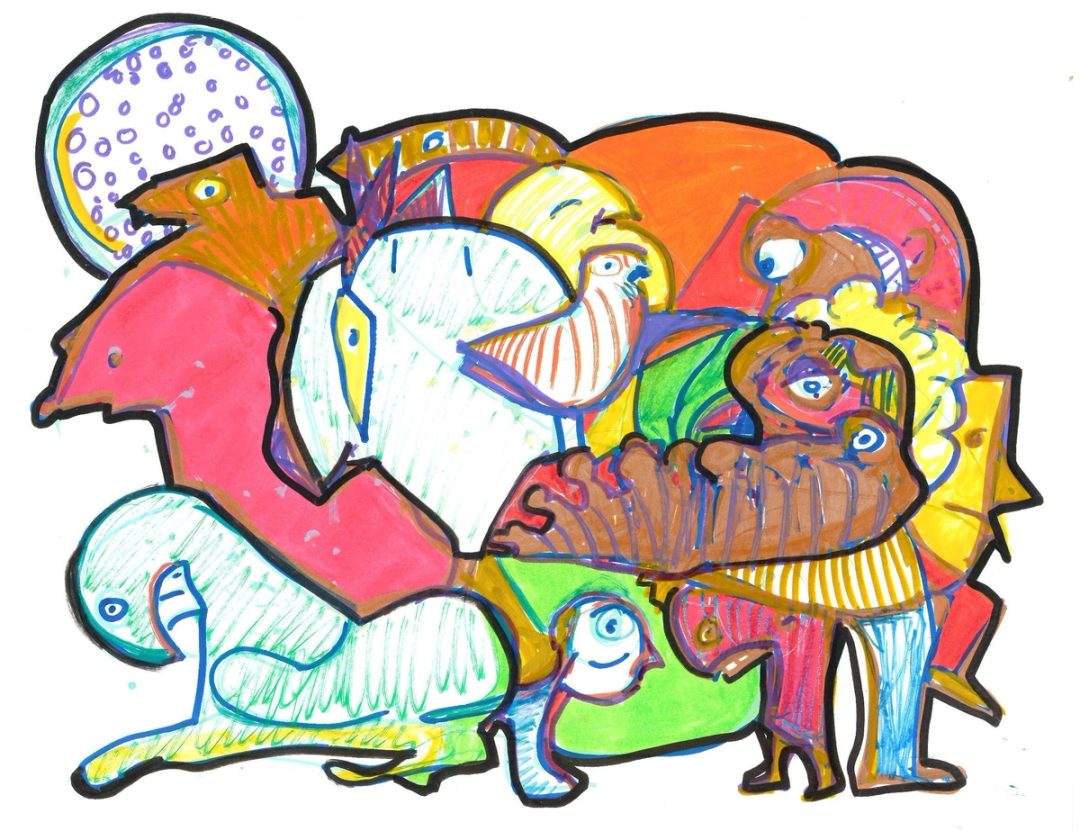 Drawing No. 1,113, 'Family Gathering', posted AUG 12, 2022