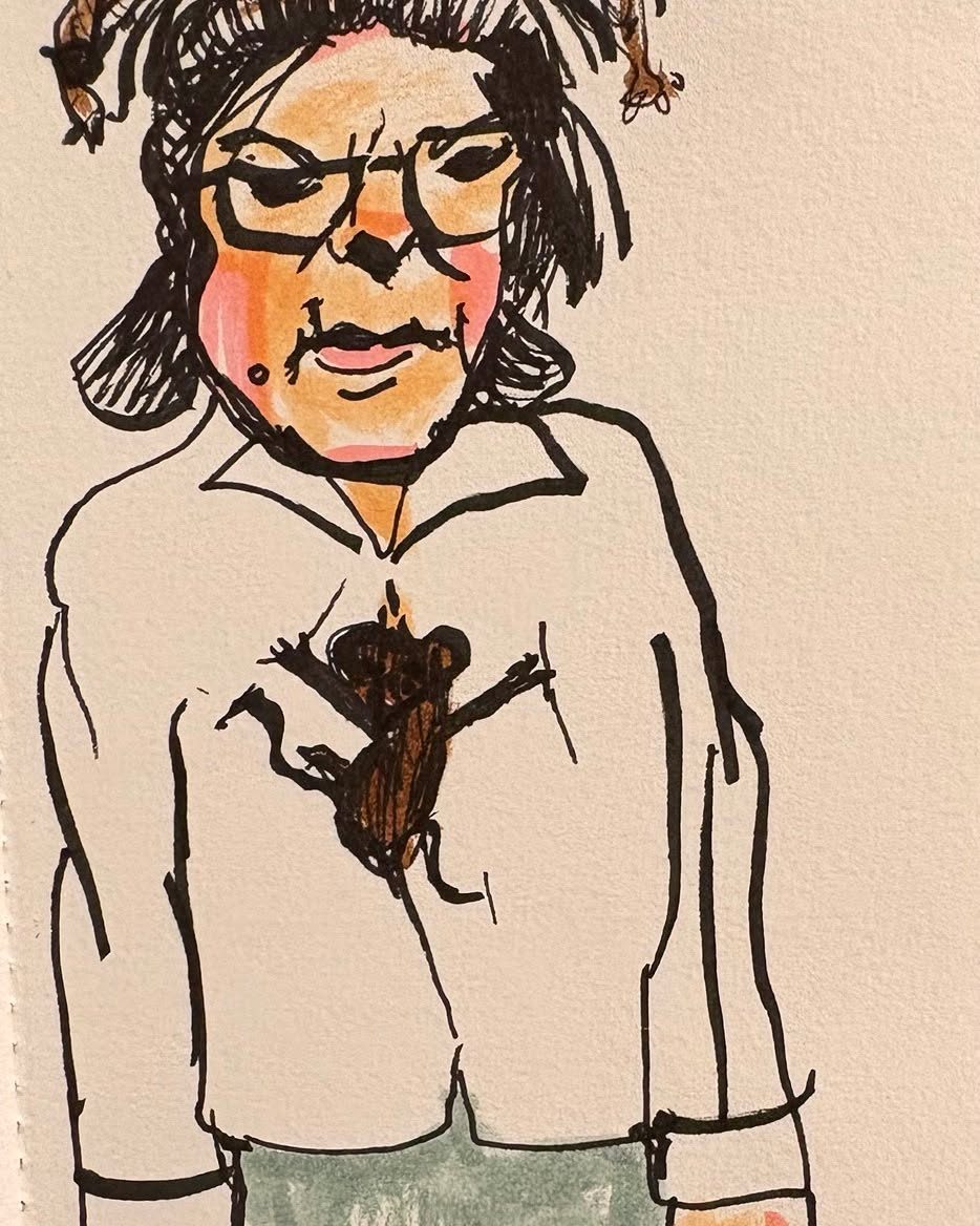 Drawing No. 2,576, 'Margery wondered if Halsey could replace the two missing buttons on her blouse.', posted MAY 15, 2026