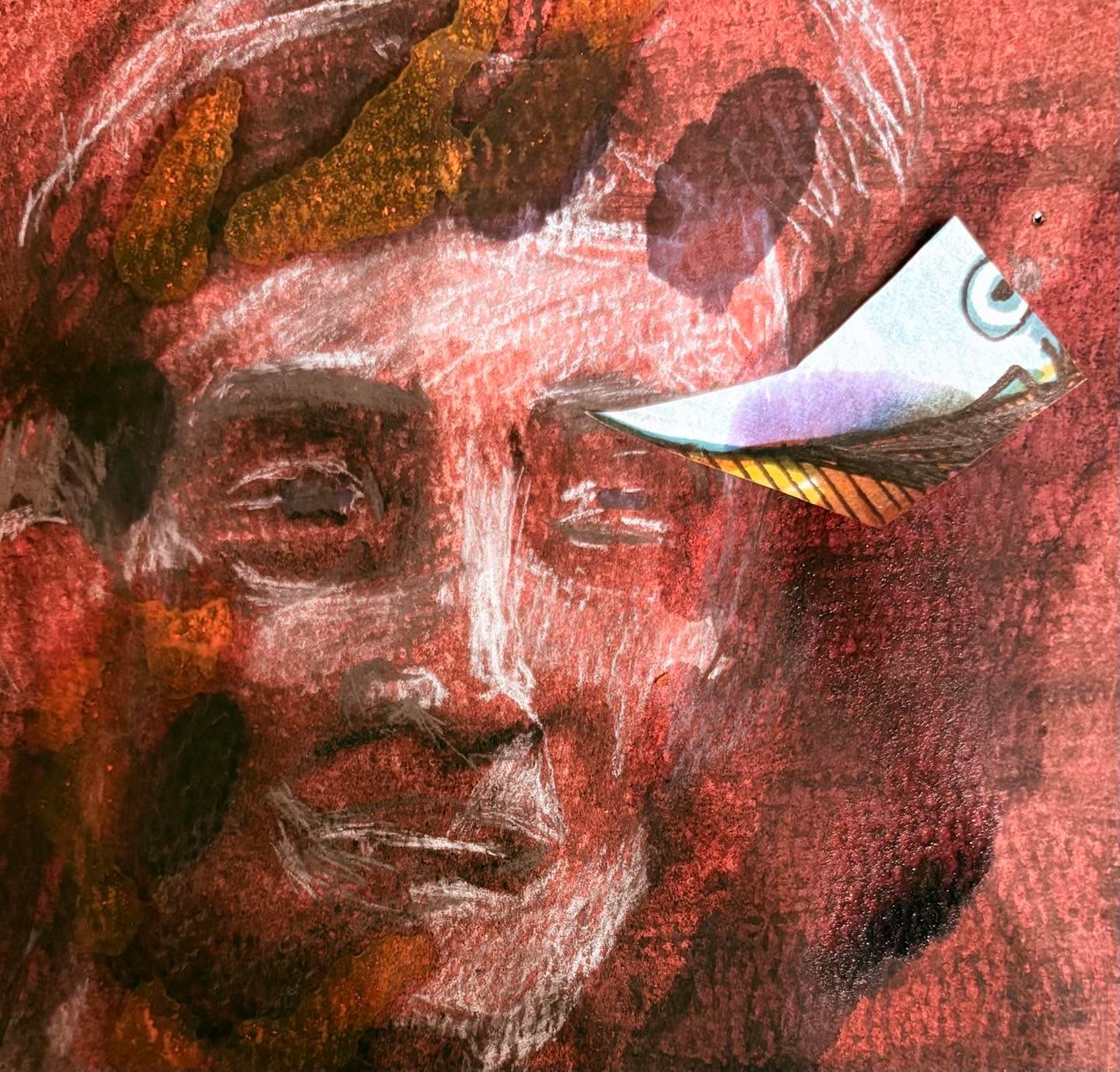Drawing No. 2,698, 'Gribble saw the strange white pigeon again.', posted AUG 31, 2026