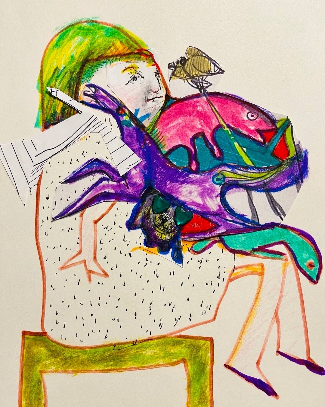 Drawing No. 1,687, 'For Nettie, it was hard to be a good sport when everything was dumped in your lap.', posted FEB 17, 2024