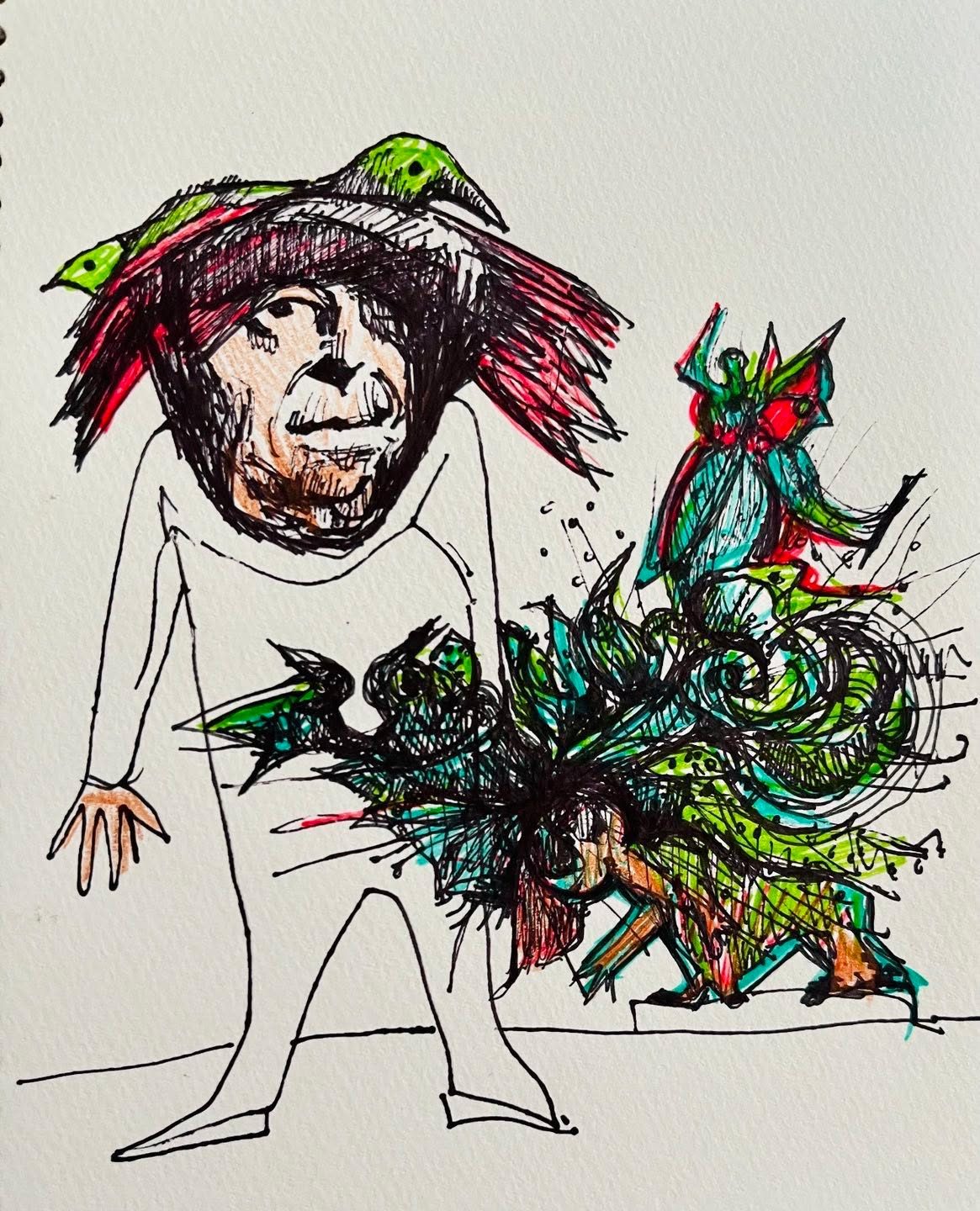 Drawing No. 1,440, 'Sure, Moskin told his daughter; he'd be delighted to watch the kids for two weeks.', posted JUN 27, 2023