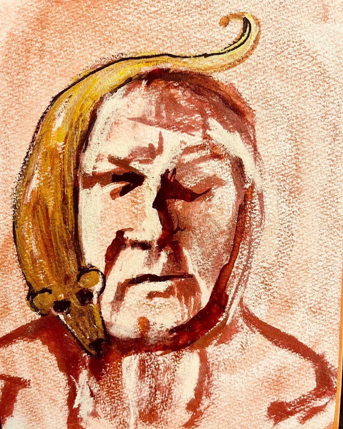 Drawing No. 1,781, 'Bennett's all-natural hair replacement never fit right.', posted MAY 16, 2024