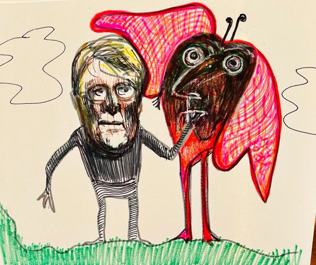 Drawing No. 1,118, 'Knowing that a bug bite could be serious, Meadway hoped that help would come soon.', posted AUG 17, 2022
