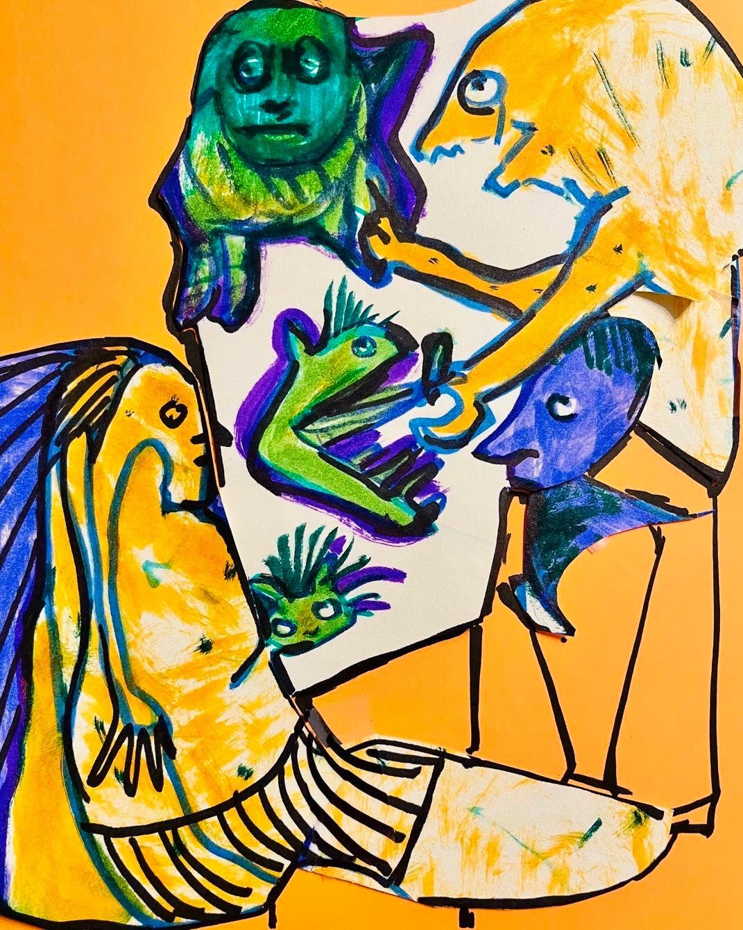 Drawing No. 1,607, 'Uncle Warren was using his pet claw clippers on everyone.', posted DEC 1, 2023
