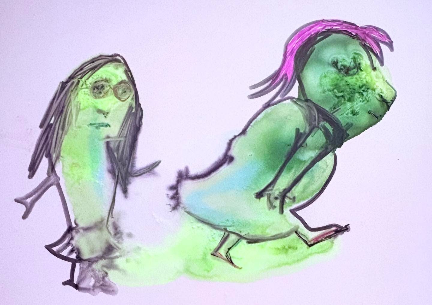 Drawing No. 2,521, 'Minnie didn't understand her granny's new do.', posted MAR 30, 2026