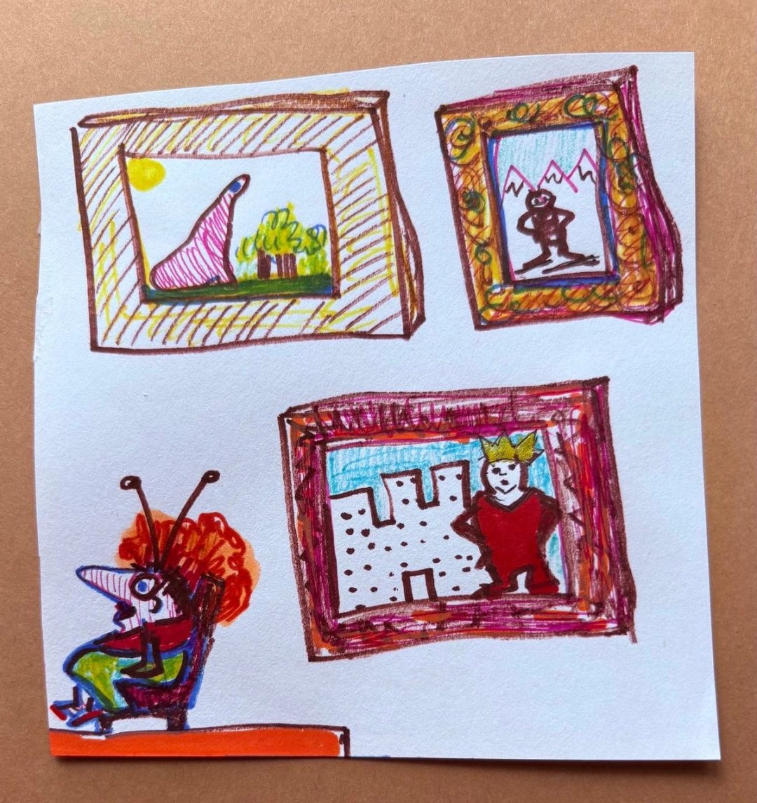 Drawing No. 2,317, 'Aunt Bliss wondered what had become of her old boyfriends.', posted SEP 28, 2025