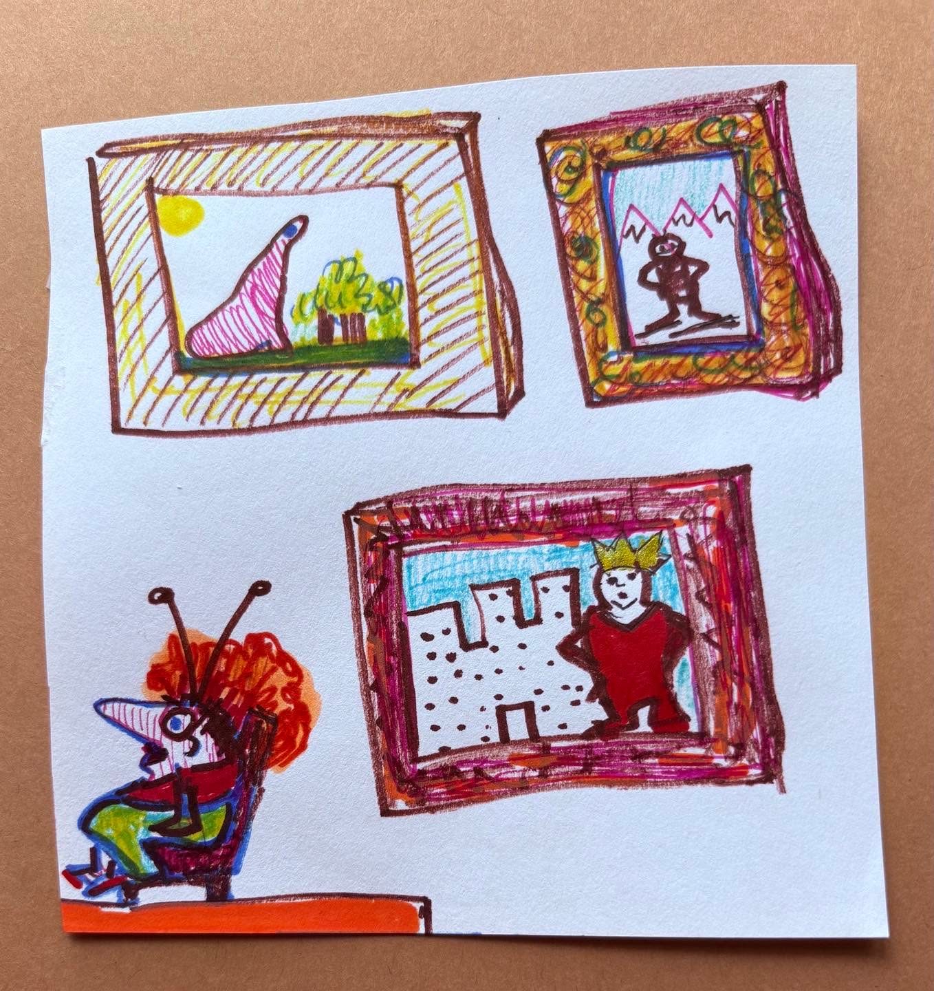 Drawing No. 2,317, 'Aunt Bliss wondered what had become of her old boyfriends.', posted SEP 28, 2025