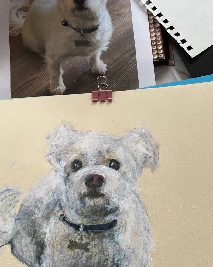 Drawing No. 1,730, 'My portrait of Zeesa. It was a gift to Naomi, her hunan companion, commissioned by a bunch of Naomi's friends. Naomi is very pleased.', posted MAR 29, 2024
