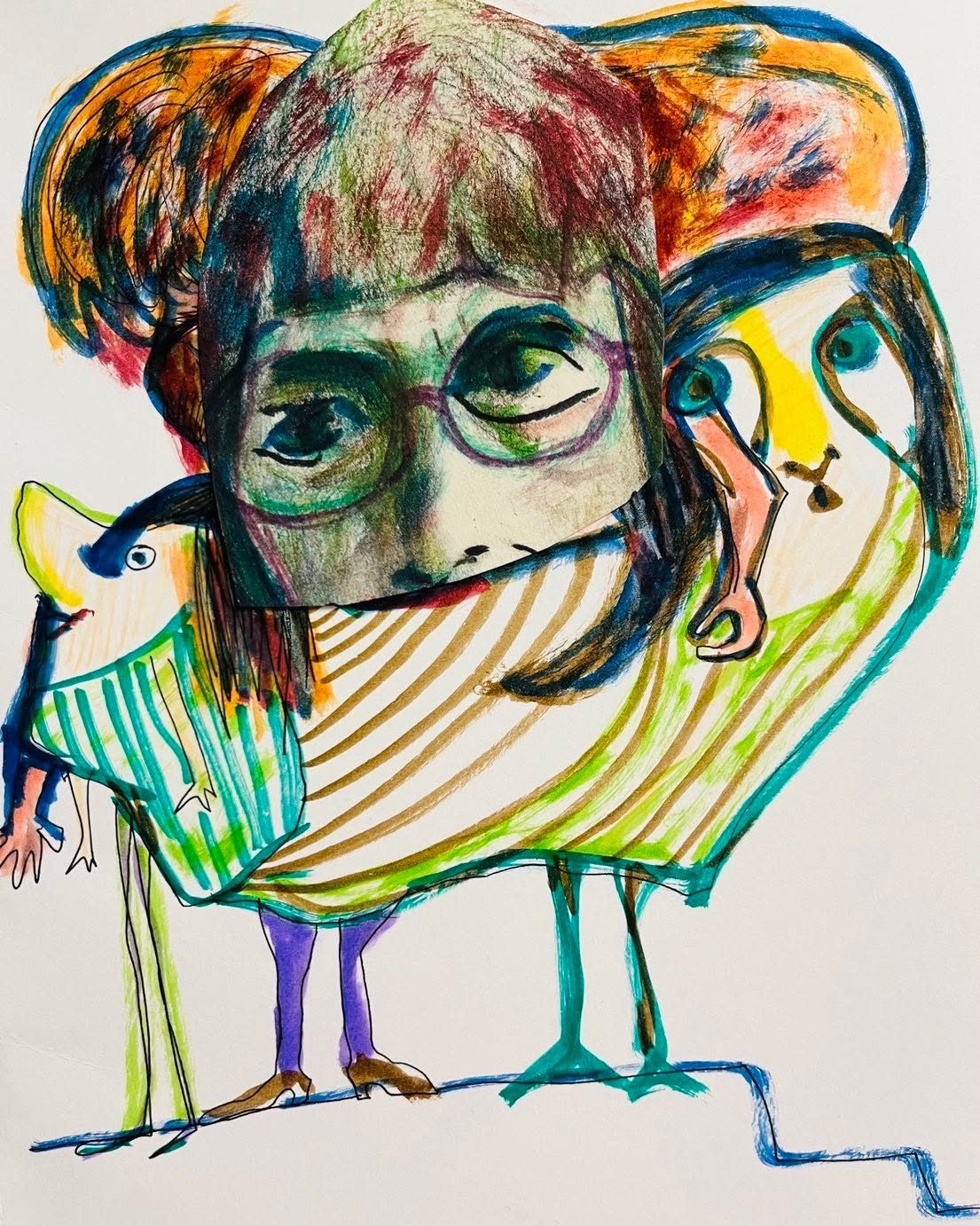 Drawing No. 1,921, 'Muffin had always been close to her daughters.', posted SEP 23, 2024