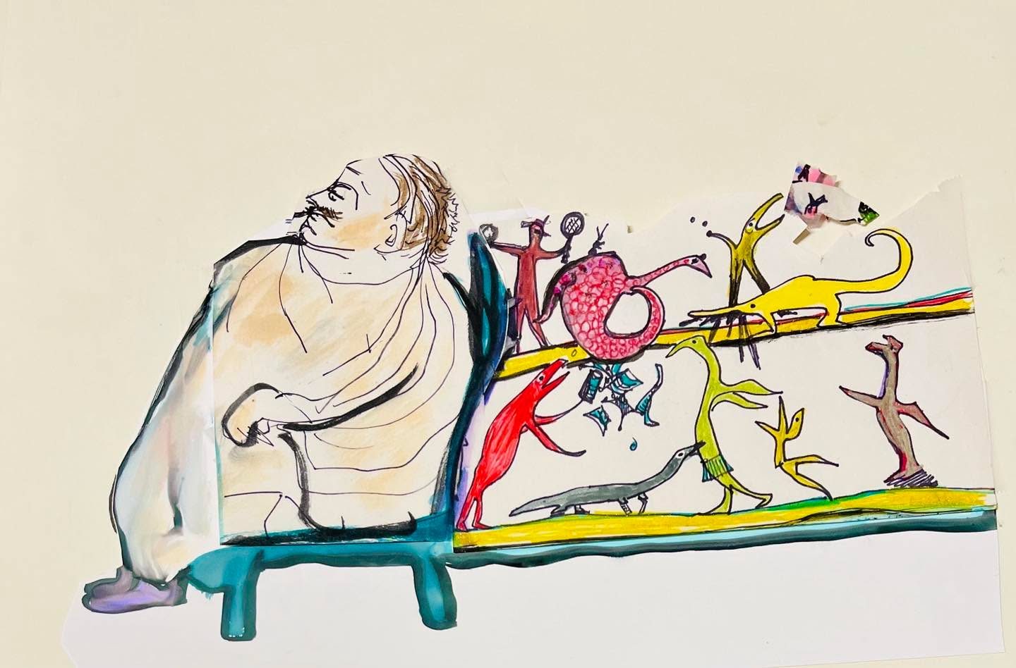 Drawing No. 1,304, 'There had long been rumors of shenanigans in the back of Thornton's barber shop.', posted FEB 14, 2023
