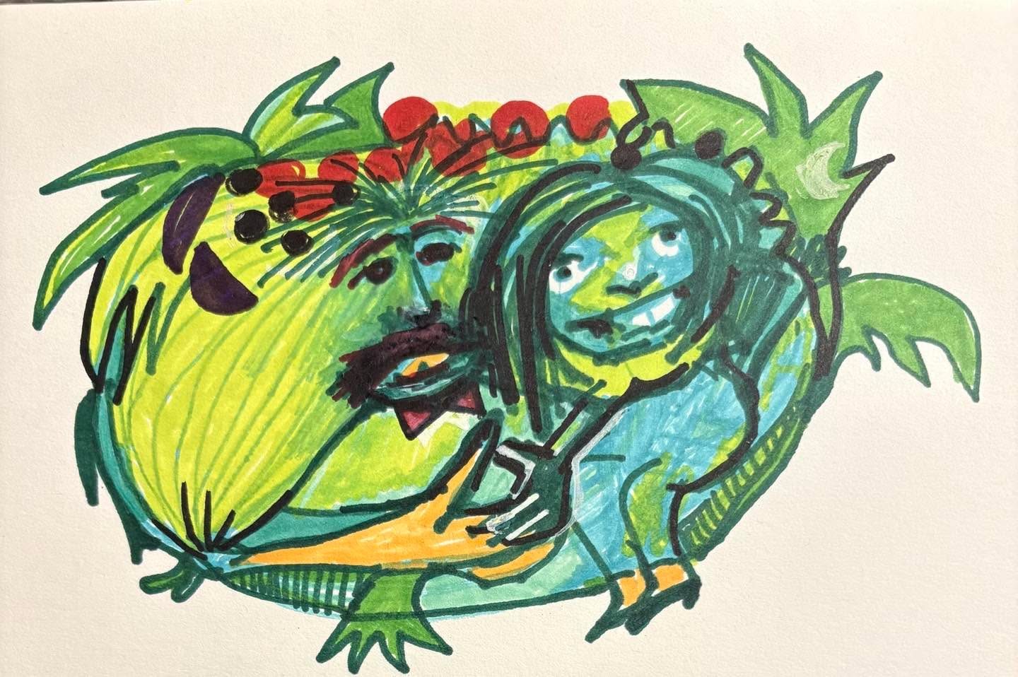 Drawing No. 2,279, 'Young Sally was enjoying her salad days.', posted AUG 24, 2025