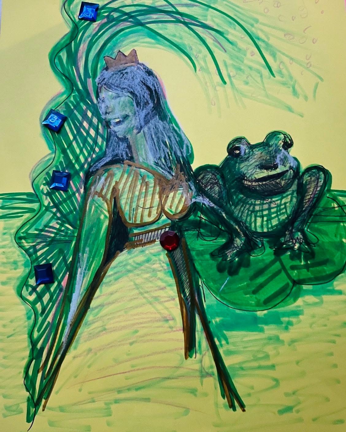 Drawing No. 1,633, 'Jenni and Max had the most unusual meet-cute story.', posted DEC 27, 2023
