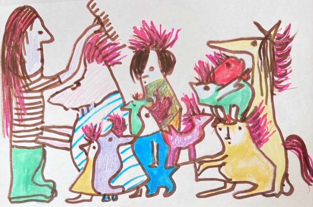 Drawing No. 2,164, 'Hoskin was working his way through art school.', posted MAY 12, 2025