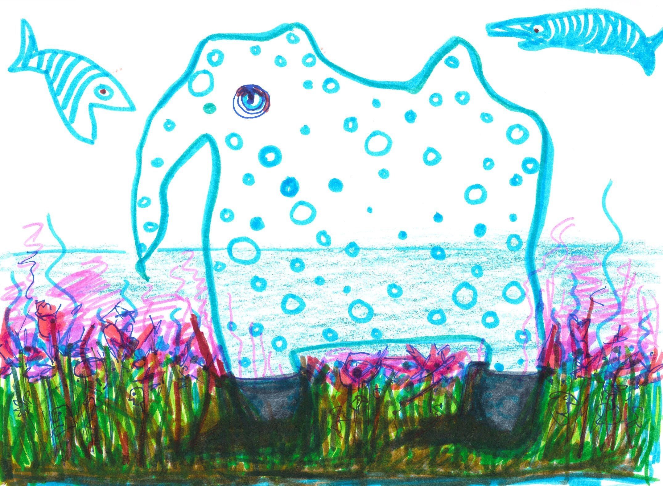 Drawing No. 1,554, 'Elephant in Boots', posted OCT 19, 2023
