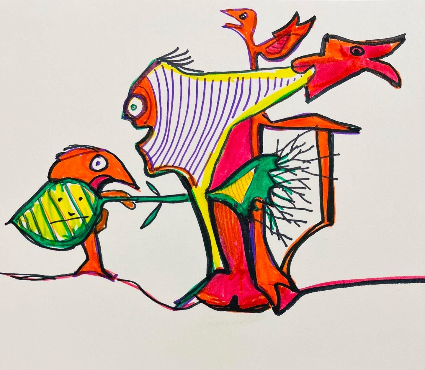 Drawing No. 1,414, 'Ray's mother had asked him repeatedly NOT to invite his plant-based friends home for dinner.', posted JUN 1, 2023