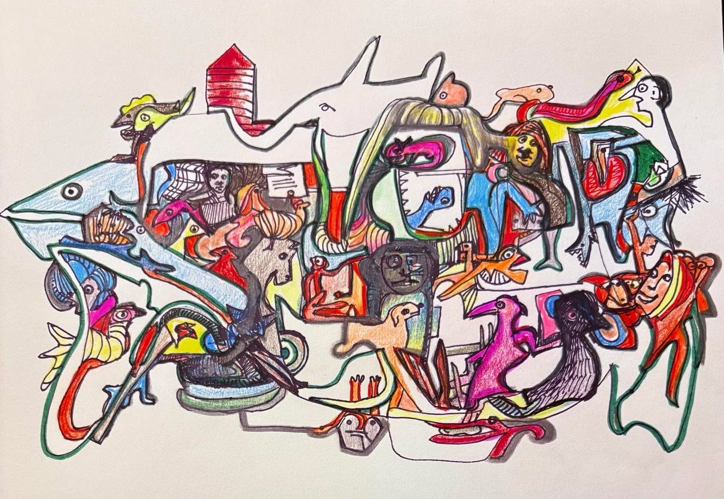 Drawing No. 2,377, 'All aboard...the Aunt Lulu Express.', posted NOV 25, 2025