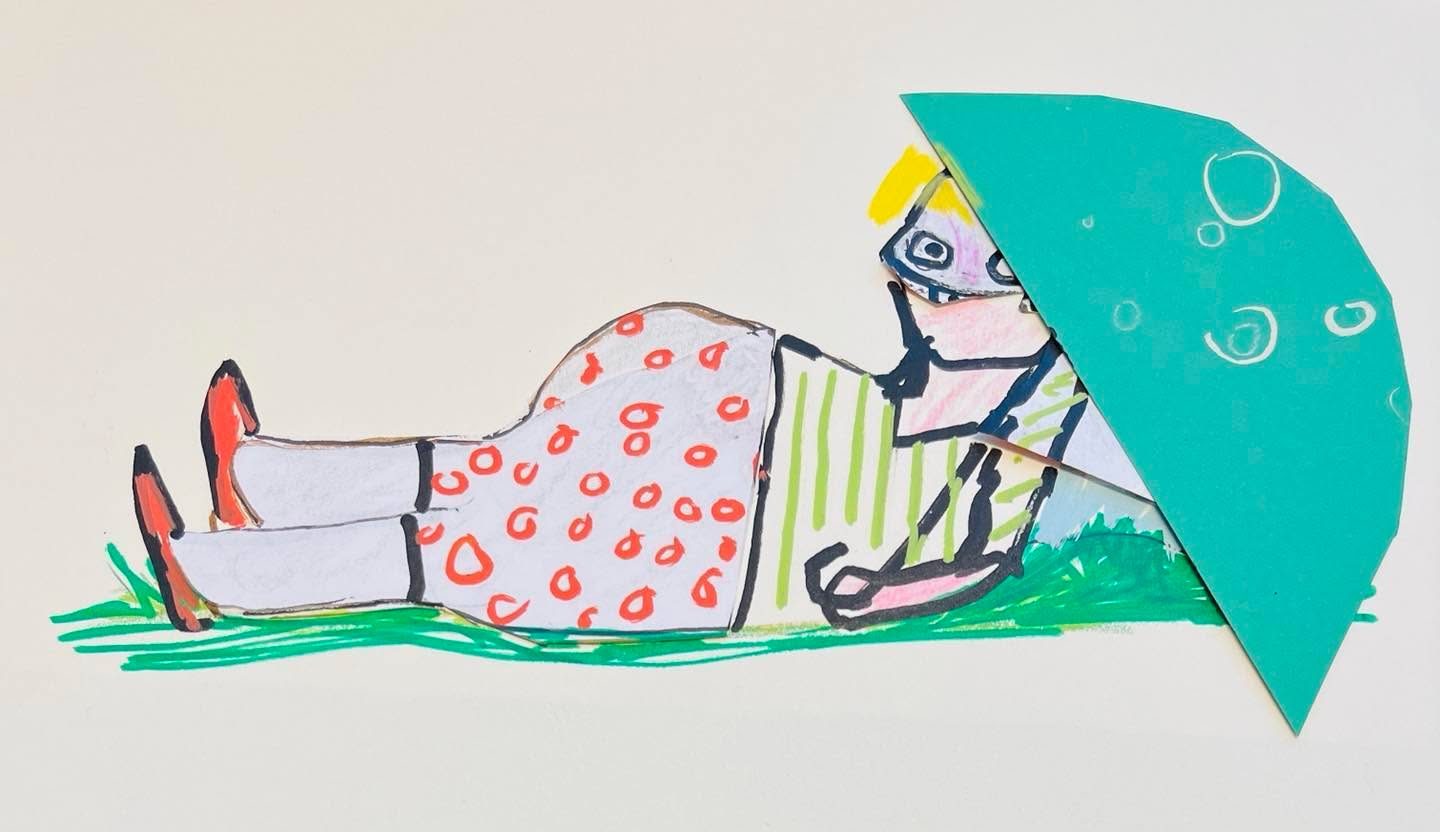 Drawing No. 1,030, 'New to the beach community, Krider hoped a big warm smile would help attract friends.', posted MAY 22, 2022