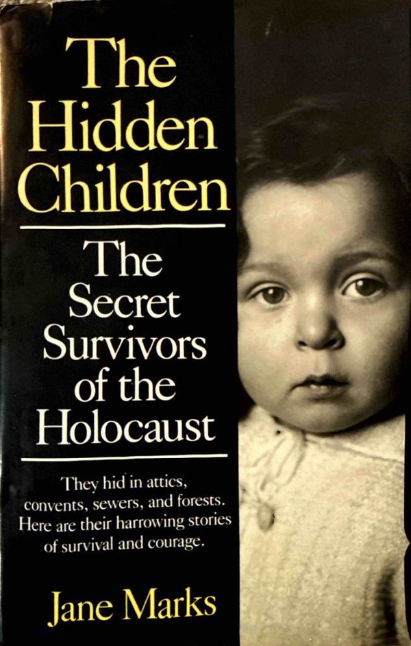 Cover of The Hidden Children by Jane Marks, with a black and white photograph of a child.
