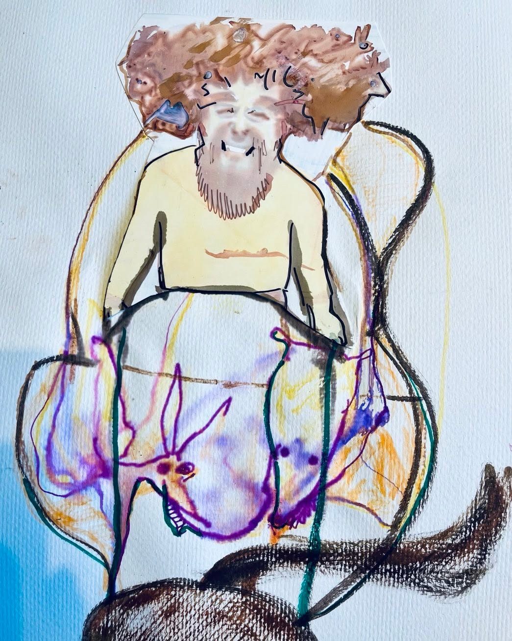 Drawing No. 1,908, 'Harkins took his favorite carousel horse out for a joyride.', posted SEP 11, 2024