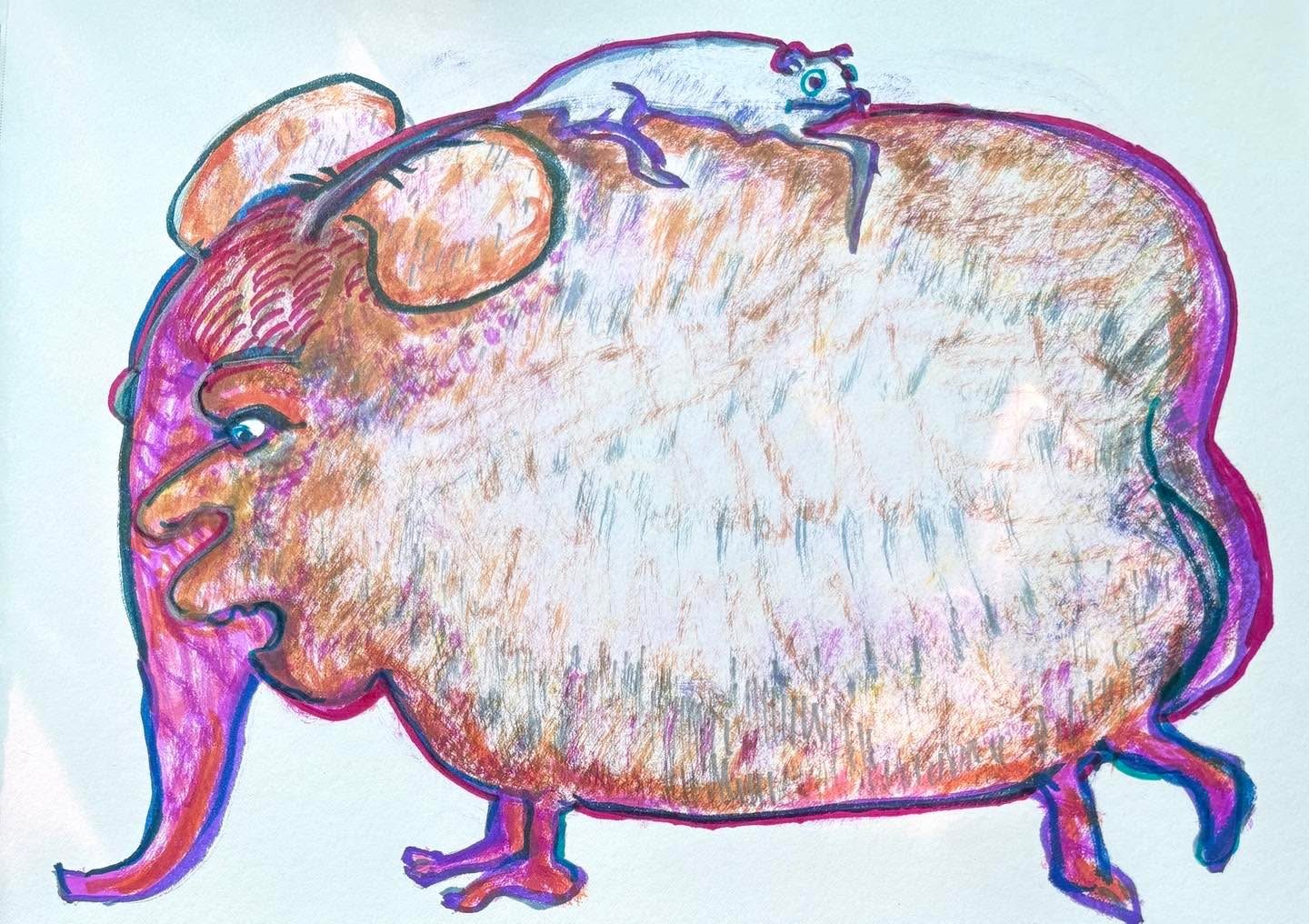 Drawing No. 2,261, 'Liam's inner child was getting bigger and more obstinate.', posted AUG 6, 2025