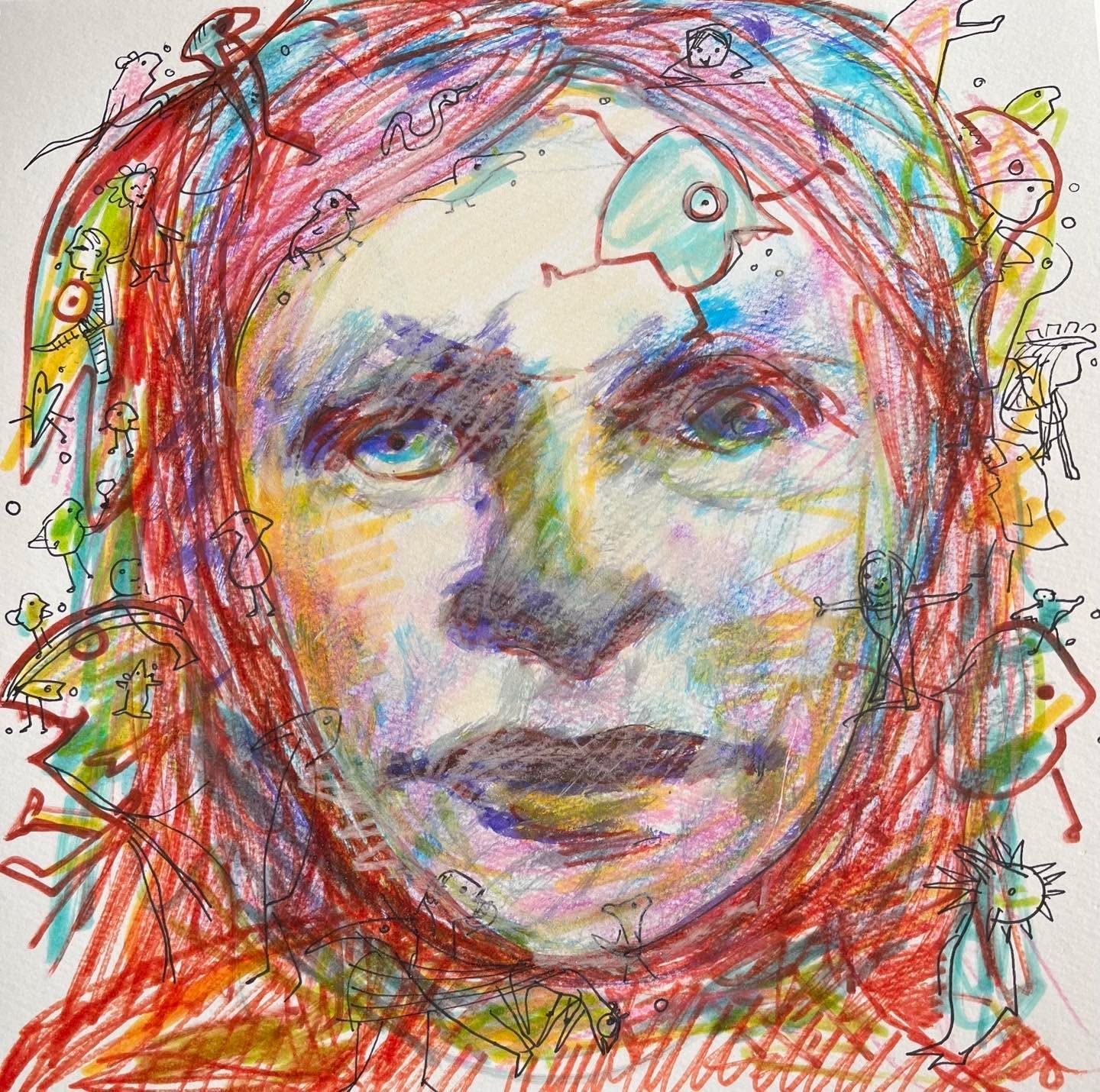 Drawing No. 1,606, 'Sadie stoically faced another year, despite a host of distractions.', posted NOV 30, 2023