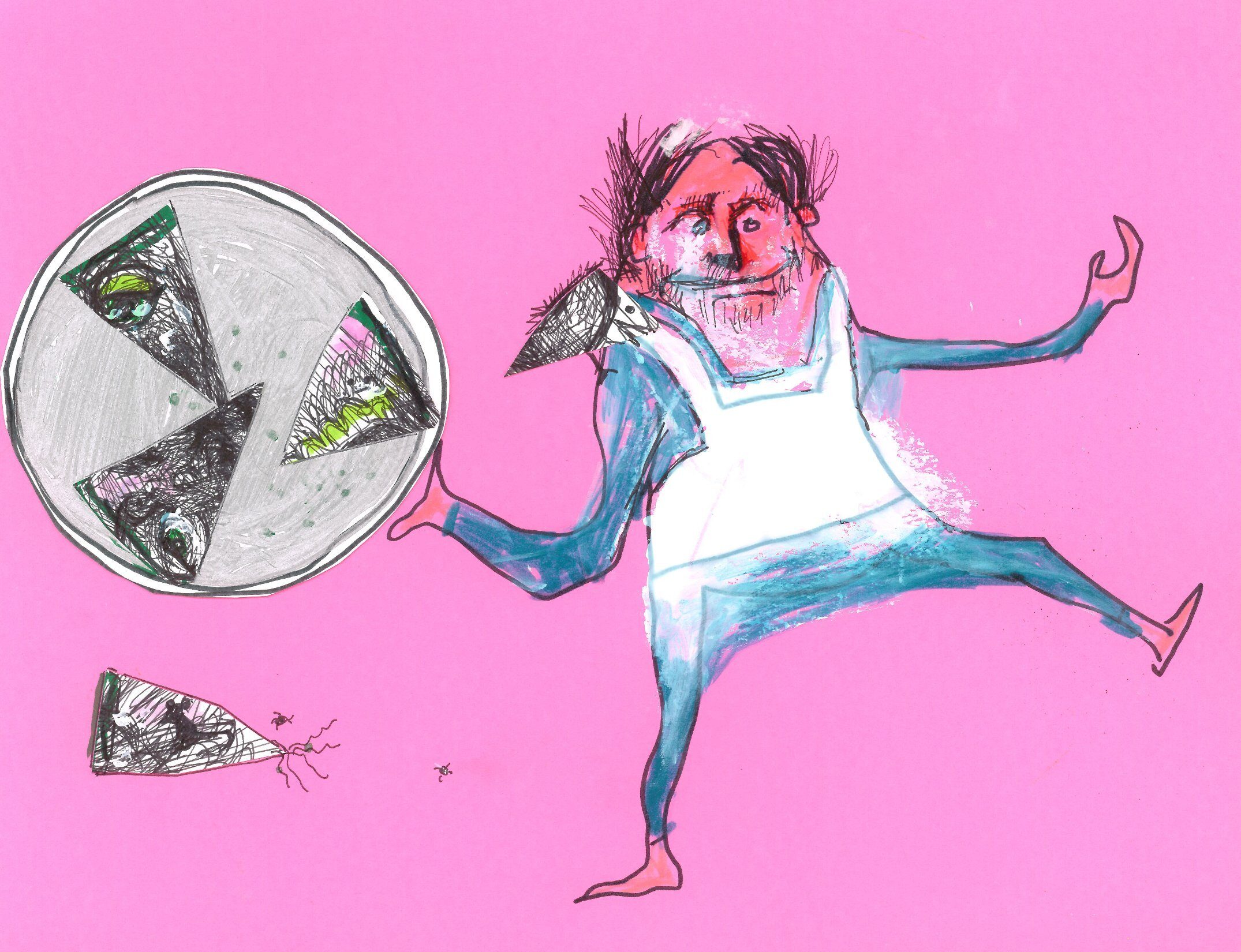 Drawing No. 1,437, 'Casey and Skitch Love Pizza', posted JUN 24, 2023