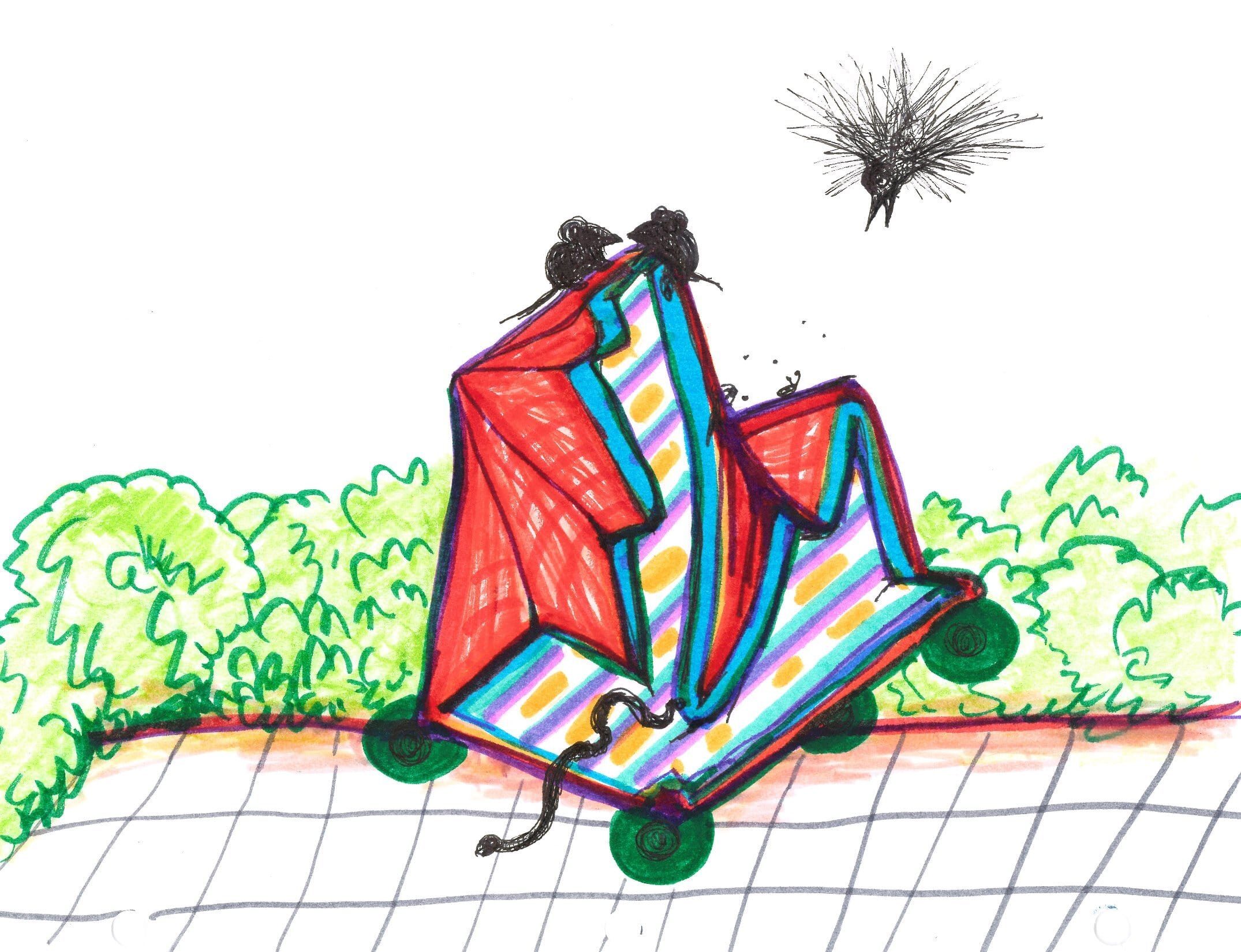 Drawing No. 1,520, 'Honeymoon on Wheels', posted SEP 14, 2023