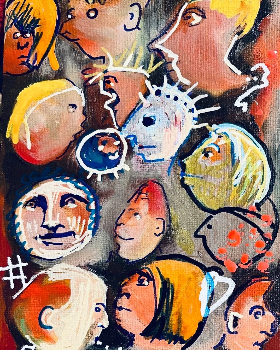 Drawing No. 1,323, 'First it was plastic in the ocean, now selfies and graffiti in outer space.', posted MAR 5, 2023