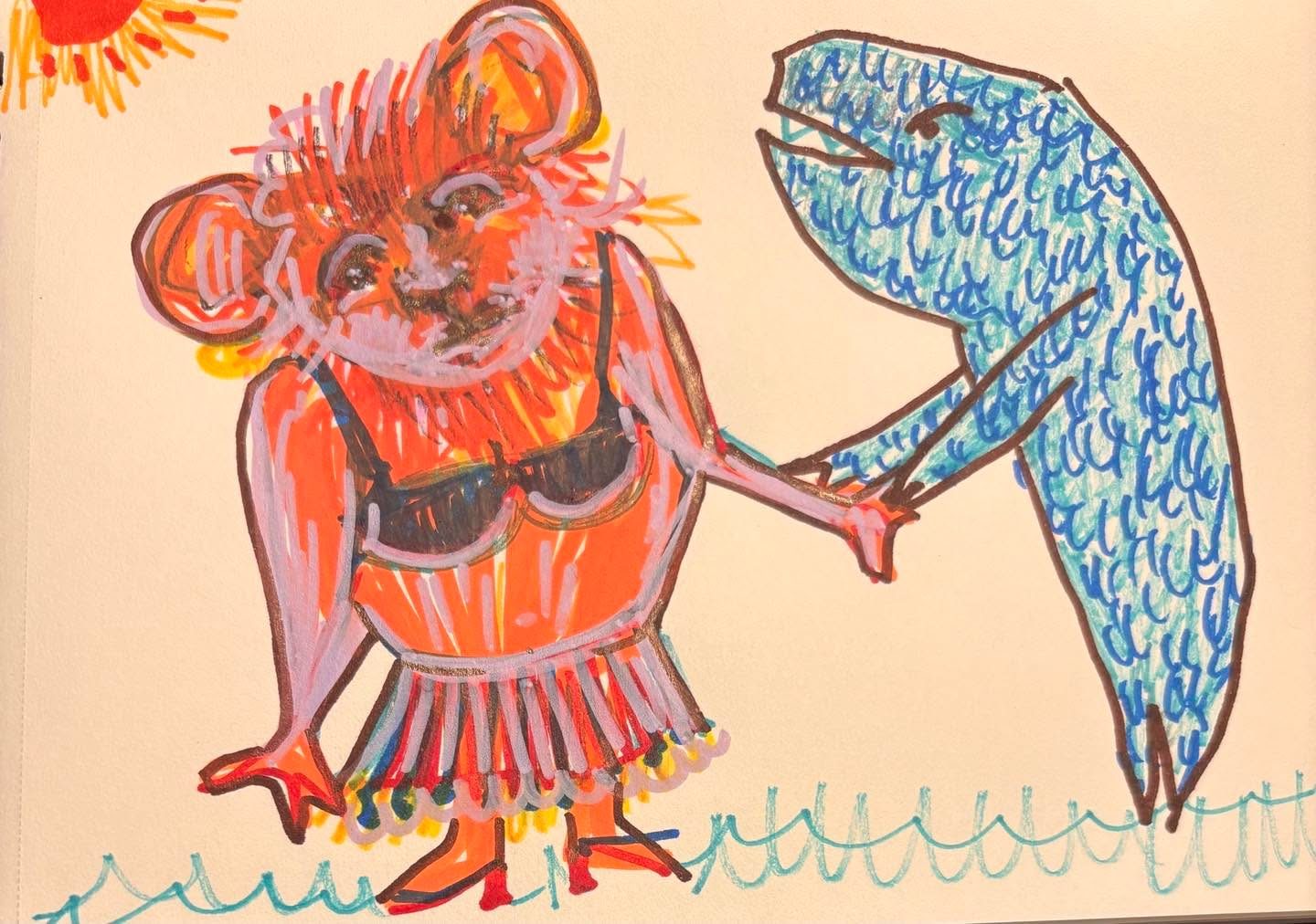 Drawing No. 2,303, 'It was the Hendersons' ongoing vacation conflict: she was hypersensitive to the sun, but he "needed" the beach.', posted SEP 13, 2025