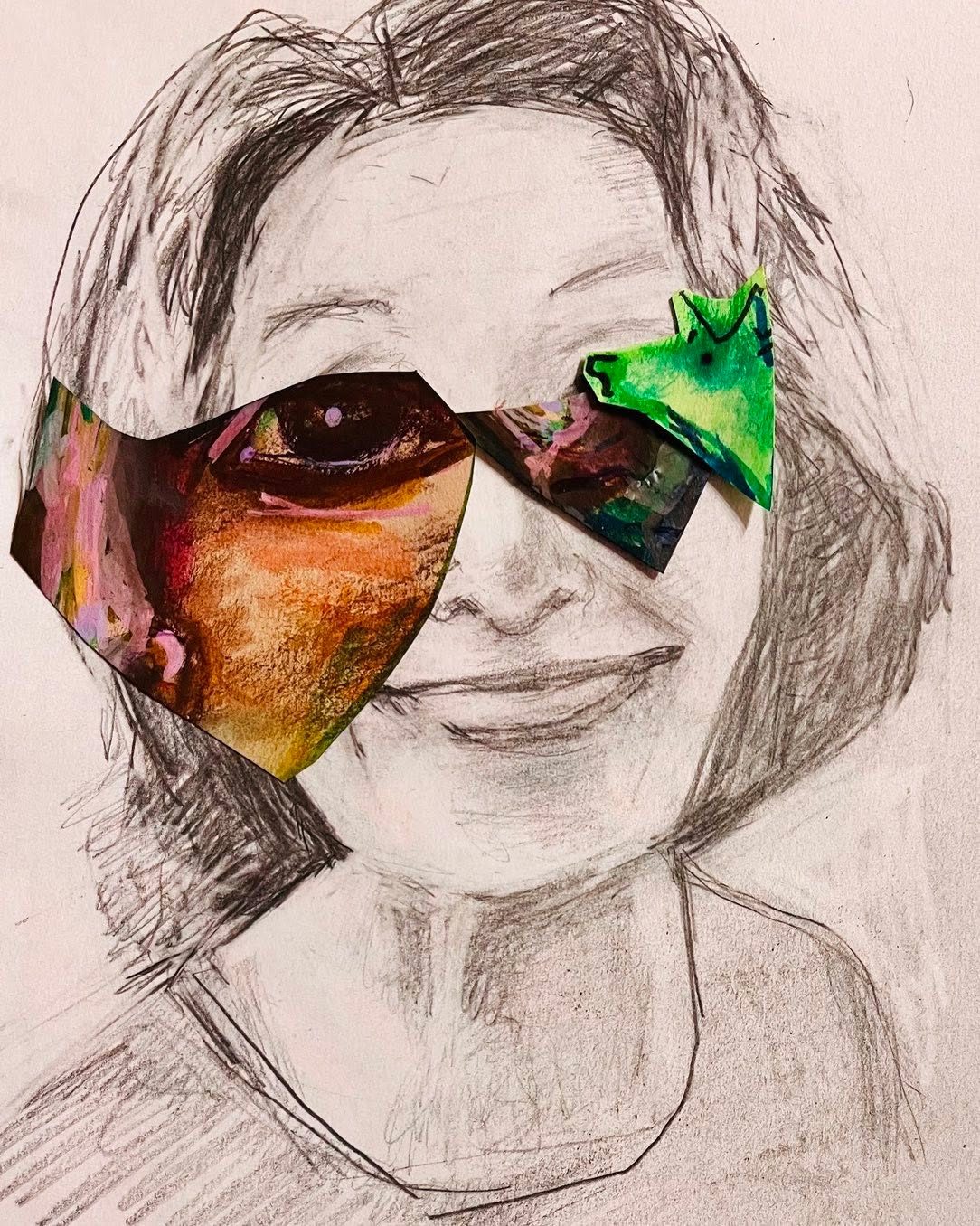 Drawing No. 1,528, 'Lucia's sunglasses were unique.', posted SEP 20, 2023