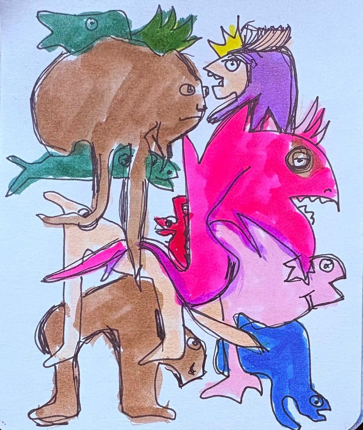 Drawing No. 2,499, 'Dara's social climbing took her to the top, but nobody liked her.', posted MAR 11, 2026